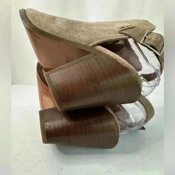 Frye Women’s Courtney Sandals Ash Suede Leather Slingback Open Toe Bootie Size 7 - Picture 7 of 14